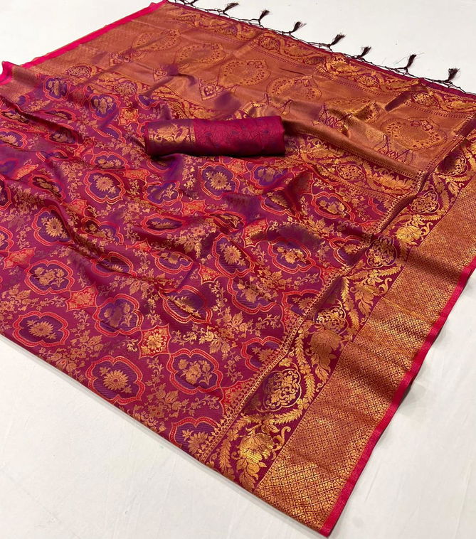 kalaa Ruby By Rajbeer Wedding Handloom Weaving Silk Saree Orders In India